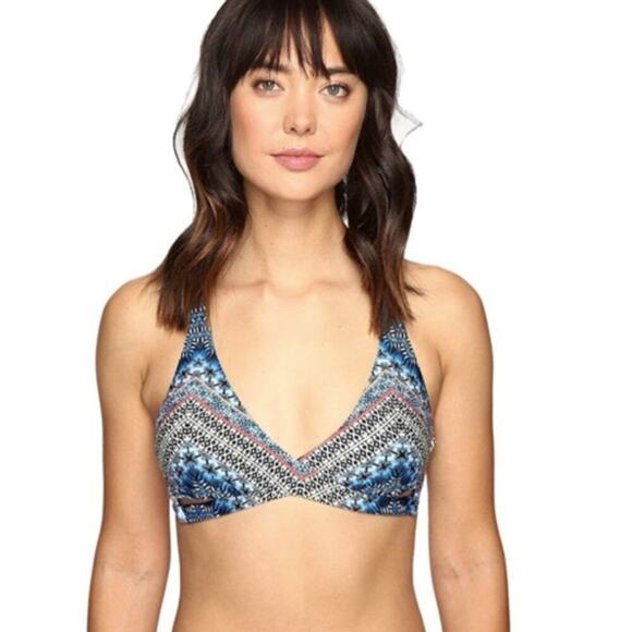 LUCKY BRAND Nomad Chevron Reversible Bikini 2 Piece Matching Set Women's Size S - Picture 3 of 8